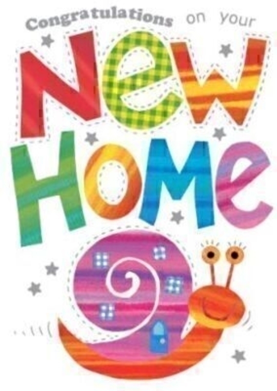 New Home Card Snail by Paper Rose